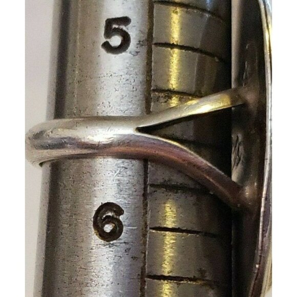Navajo Signed No.8 mine Turquoise sterling silver ring s5.5   (NAR 1127) - Picture 8 of 8